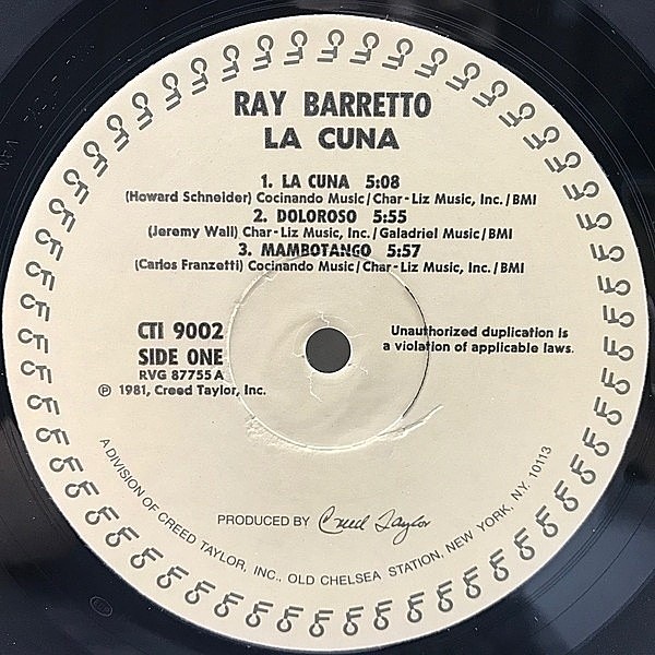 Ray Barretto レイ・バレット La Cuna LA CUNA/RAY BARRETTO/レイ・バレット｜LATIN/BRAZIL/WORLD