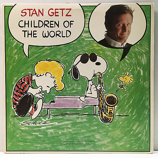 レコードメイン画像：プロモ [w./金スタンプ] 美品!! USオリジナル STAN GETZ Children Of The World 人気盤 Promo スヌーピー・ジャケット Snoopy ピーナッツ