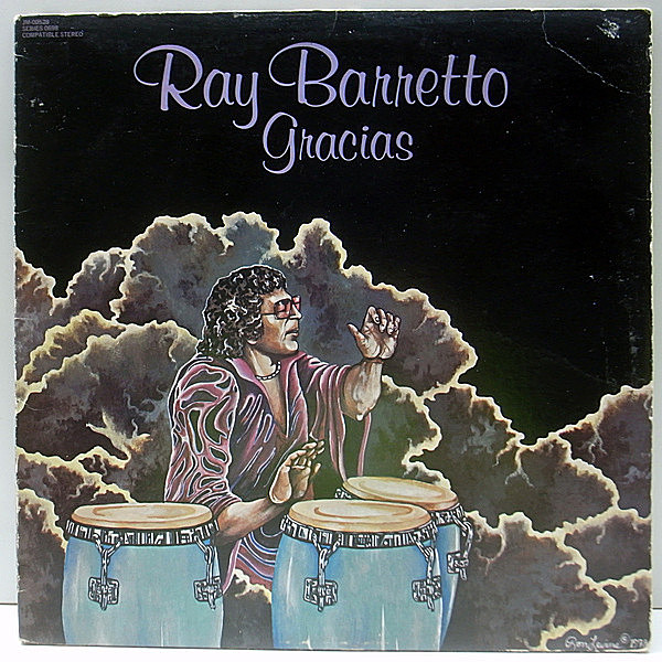 レコードメイン画像：【コンガ・ブレイク 長尺サルサ／Indestructible】美盤!! STERLING刻印 USオリジナル RAY BARRETTO Gracias ('78 Fania) ライヴ・アルバム