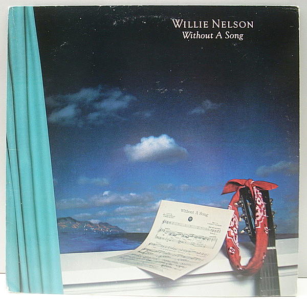 レコードメイン画像：【バラード・カヴァー集】美盤!! 初版 FC規格 USオリジナル WILLIE NELSON Without A Song (Columbia) 枯葉、As Time Goes By ほか