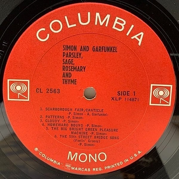 Simon and Garfunkel/米Org./Columbia 2Eye Simon and Garfunkel / US Org. / Columbia 2 Eye