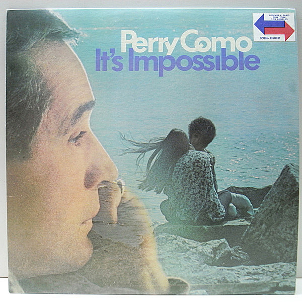 レコードメイン画像：美品 初版 LSP規格 橙ラベル USオリジナル PERRY COMO It's Impossible ('70 RCA) シナトラと並ぶアメリカの偉大なシンガー、ペリー・コモ