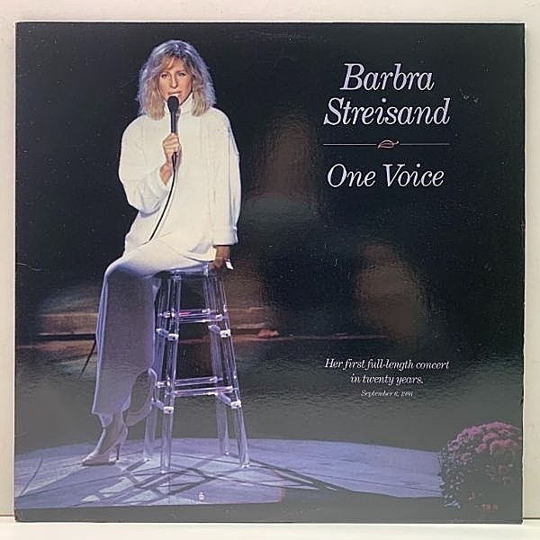 レコードメイン画像：【バーブラ自宅裏庭でのライヴ】両1Aマト 極美盤!! BARBRA STREISAND One Voice ('87 Columbia OC 40788) Barry Gibb ゲスト参加