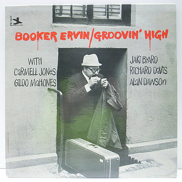 レコードメイン画像：良好品!! MONO NJ右トライデント VANGELDER刻印 USオリジナル BOOKER ERVIN Groovin' High (Prestige PR 7417) Carmell Jones ほか