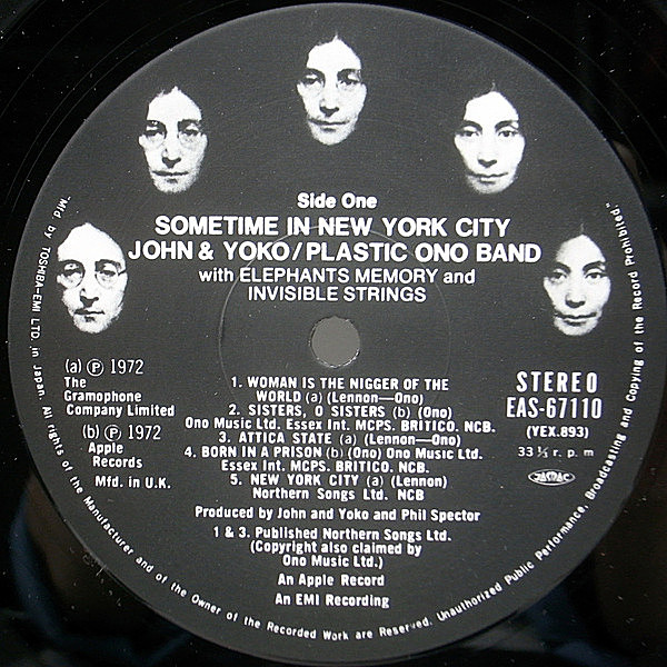 JOHN LENNON / YOKO ONO / PLASTIC ONO BAND / ELEPHANT'S