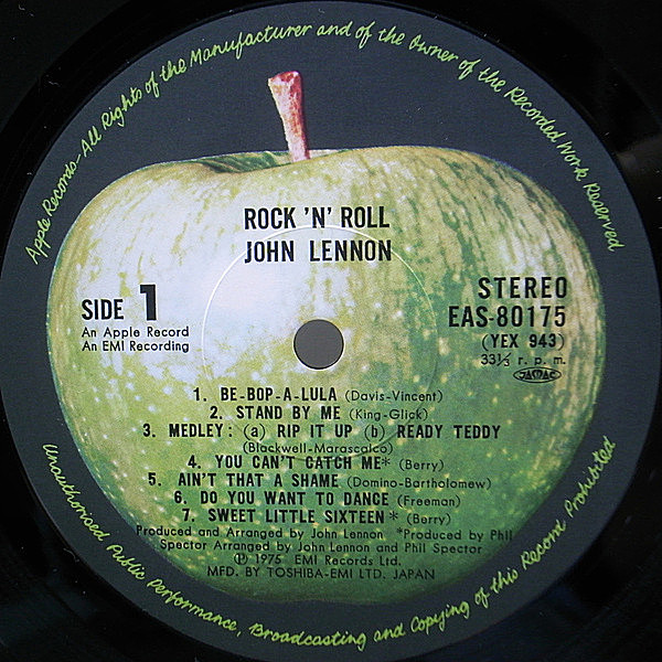 JOHN LENNON / Rock 'N' Roll (LP) / Apple | WAXPEND RECORDS