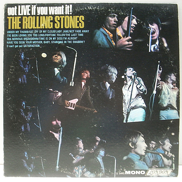 レコードメイン画像：良好品!! MONO US初期プレス ROLLING STONES Got Live If You Want It! ('66 London LL 3493) モノラル 米盤 LP