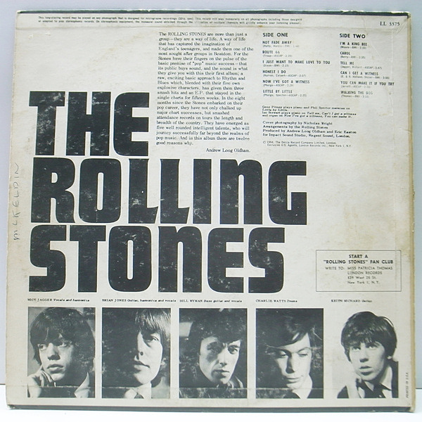 ROLLING STONES / England's Newest Hit Makers (LP) / London